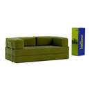 Sofá-Cama Flowin Cotelê - Verde Oliva